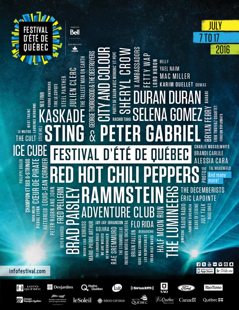Festival d'été de Quebec drops MASSIVE lineup Sound Check Entertainment