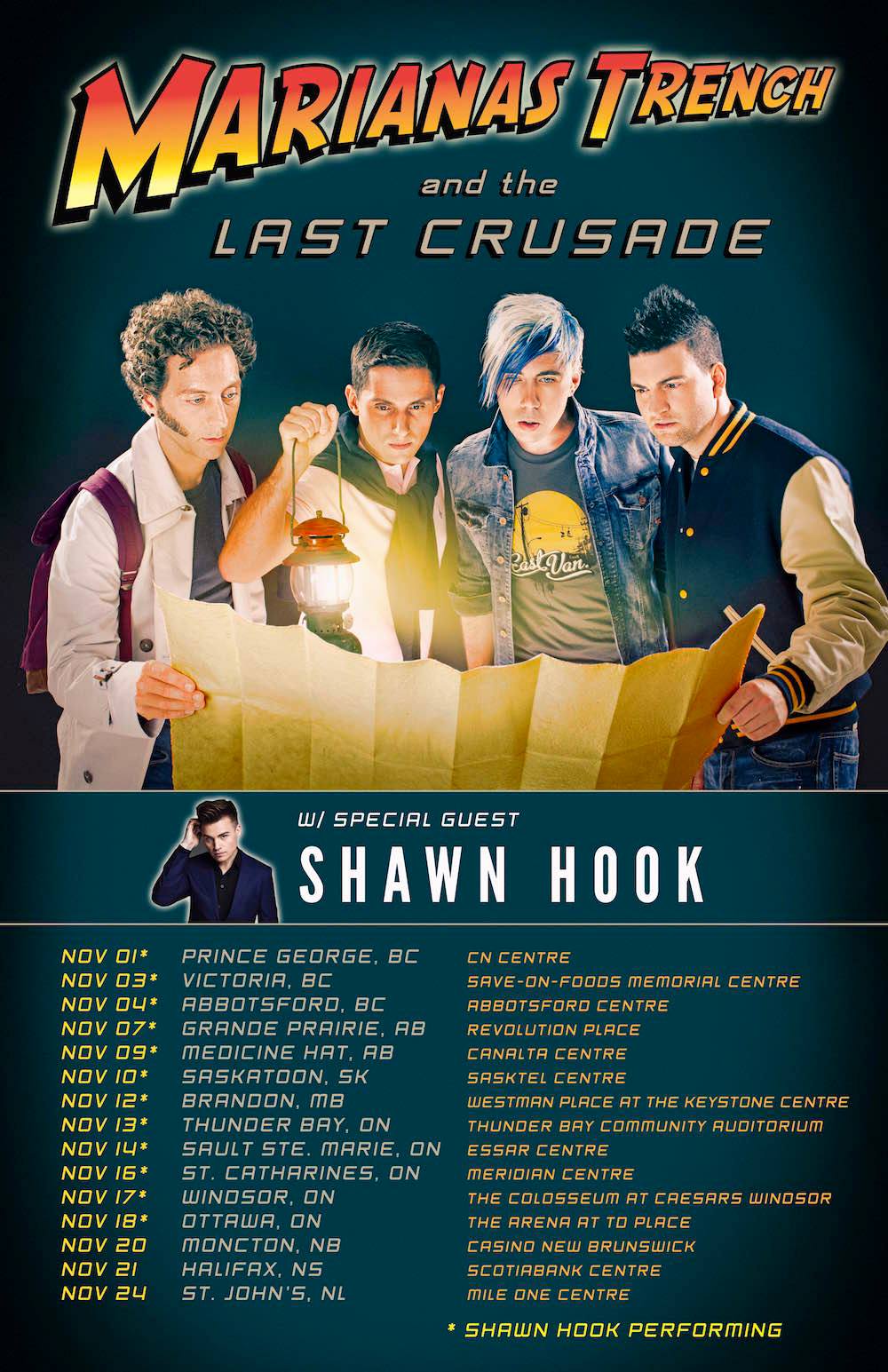 Marianas Trench and the Last Crusade set to invade Canada this fall