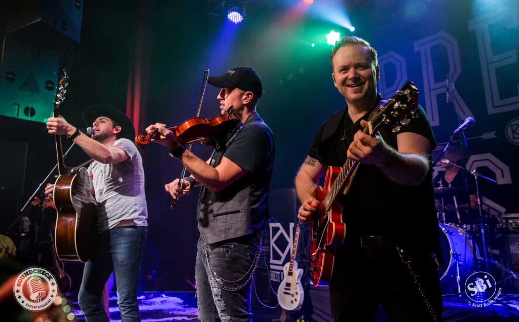 The boys in Brett's band Performs at The Roxy Theatre in Barrie on the Airwaves Tour: Photo Scott Burns 