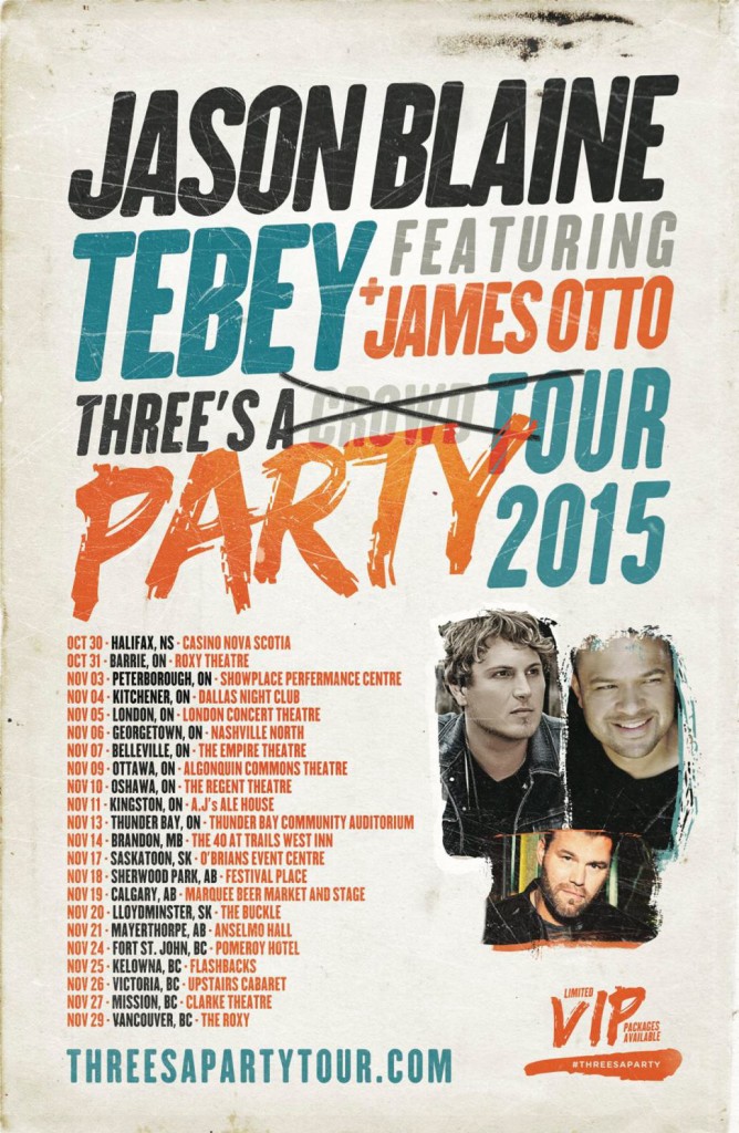 Three's A Party Tour Poster