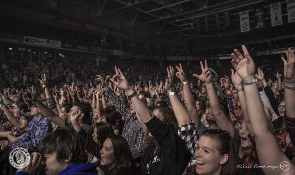 A packed house on the final date of the Get A Little Crazy Tour in Oshawa - Photo: Scott Burns