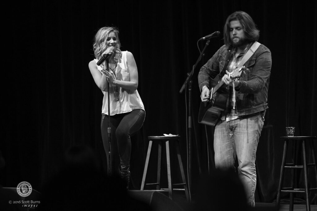 Leah Daniels and Will Hebbes perform at the Coors Banquet Garth Brooks Pre-show Tailgate Party