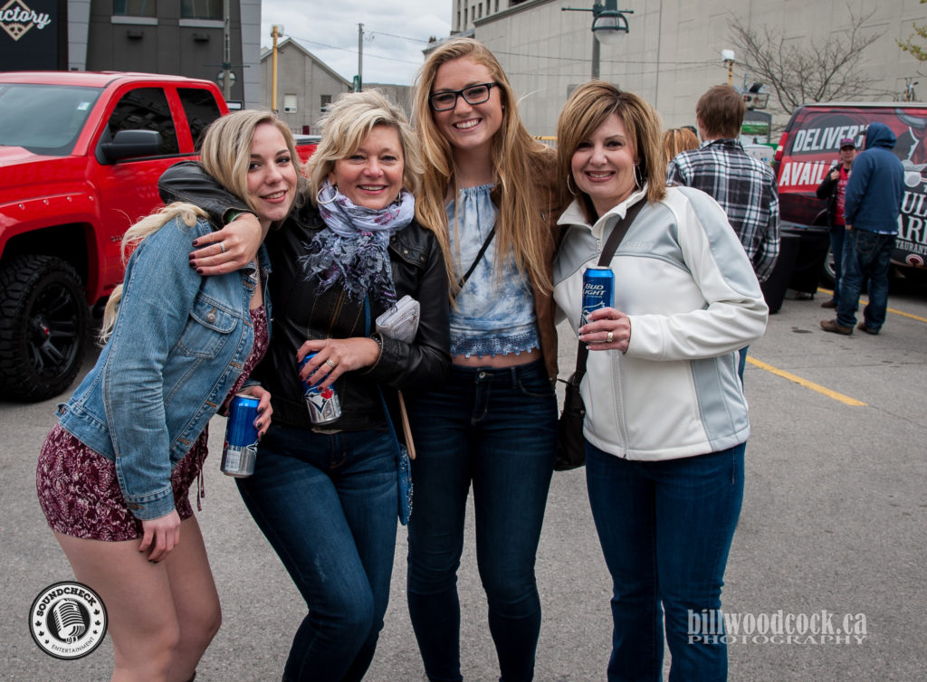Fans hanging out at the Bud Gardens Pre- Show Tailgate Party - Bill Woodcock