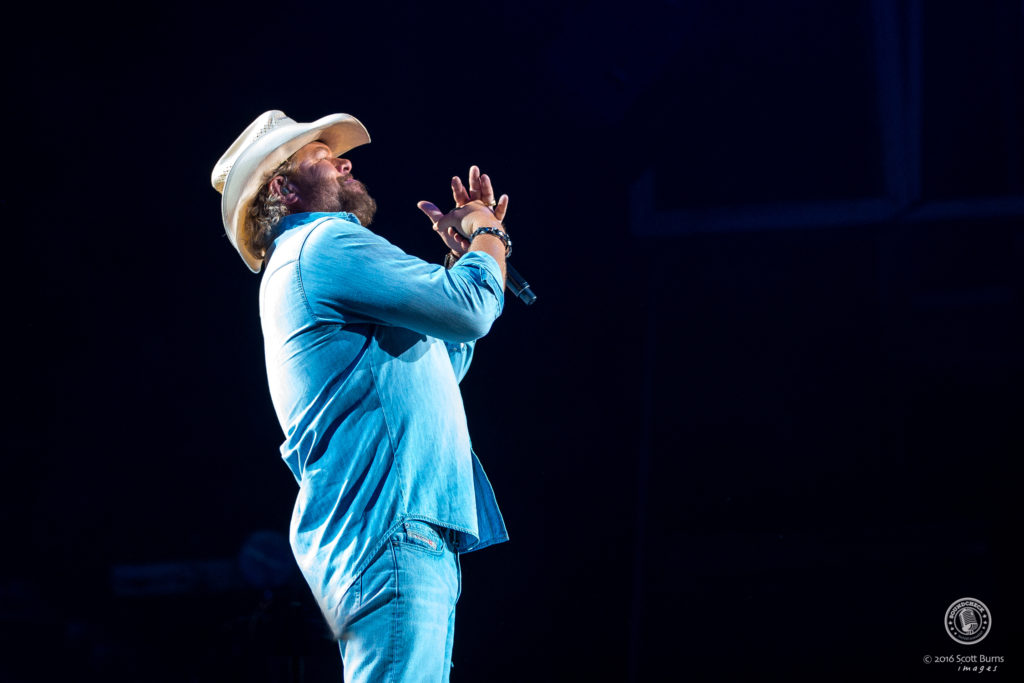 Toby Keith performs at the Molson Canadian Amphitheatre in Toronto. Photo: Scott Burns