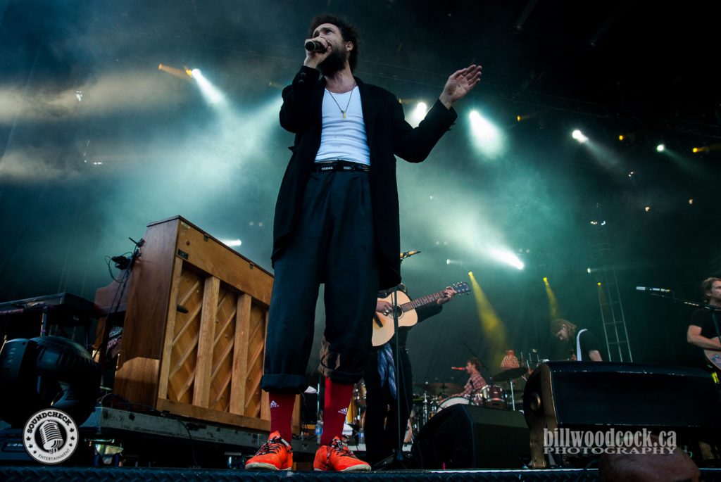 Edward Sharpe performs at Rock The Park in London. Photo: Bill Woodcock