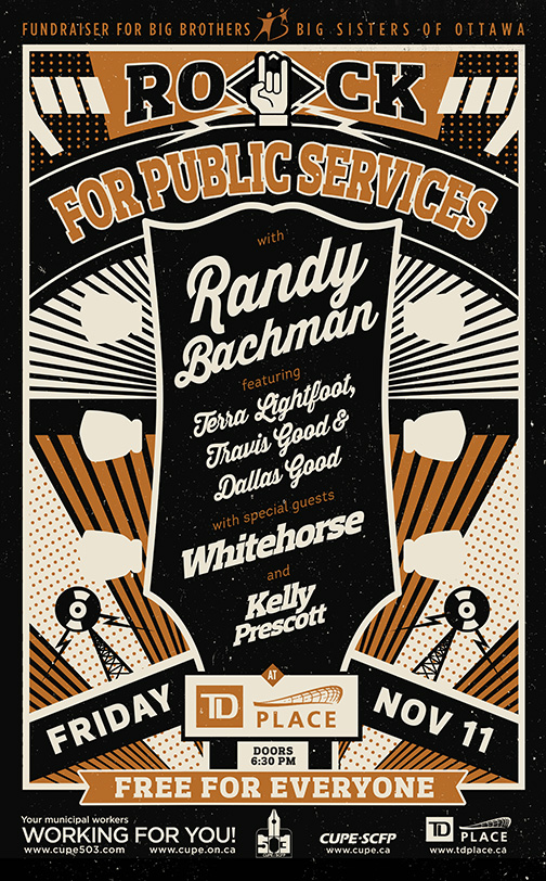 Randy Bachman Rock for Public Services TD Place