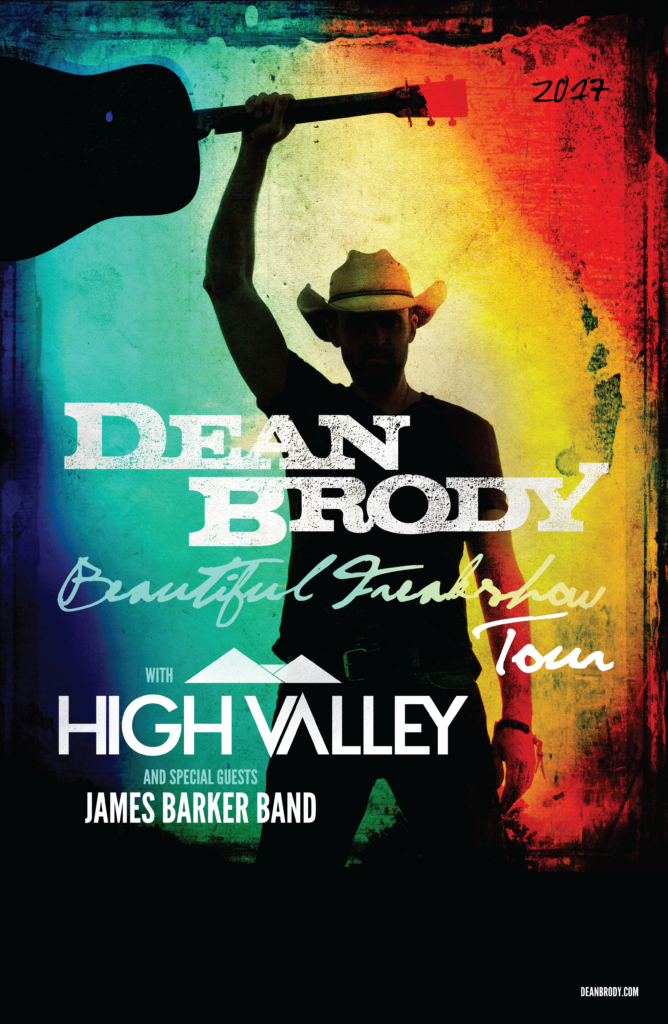 Dean Brody Beautiful Freakshow Poster