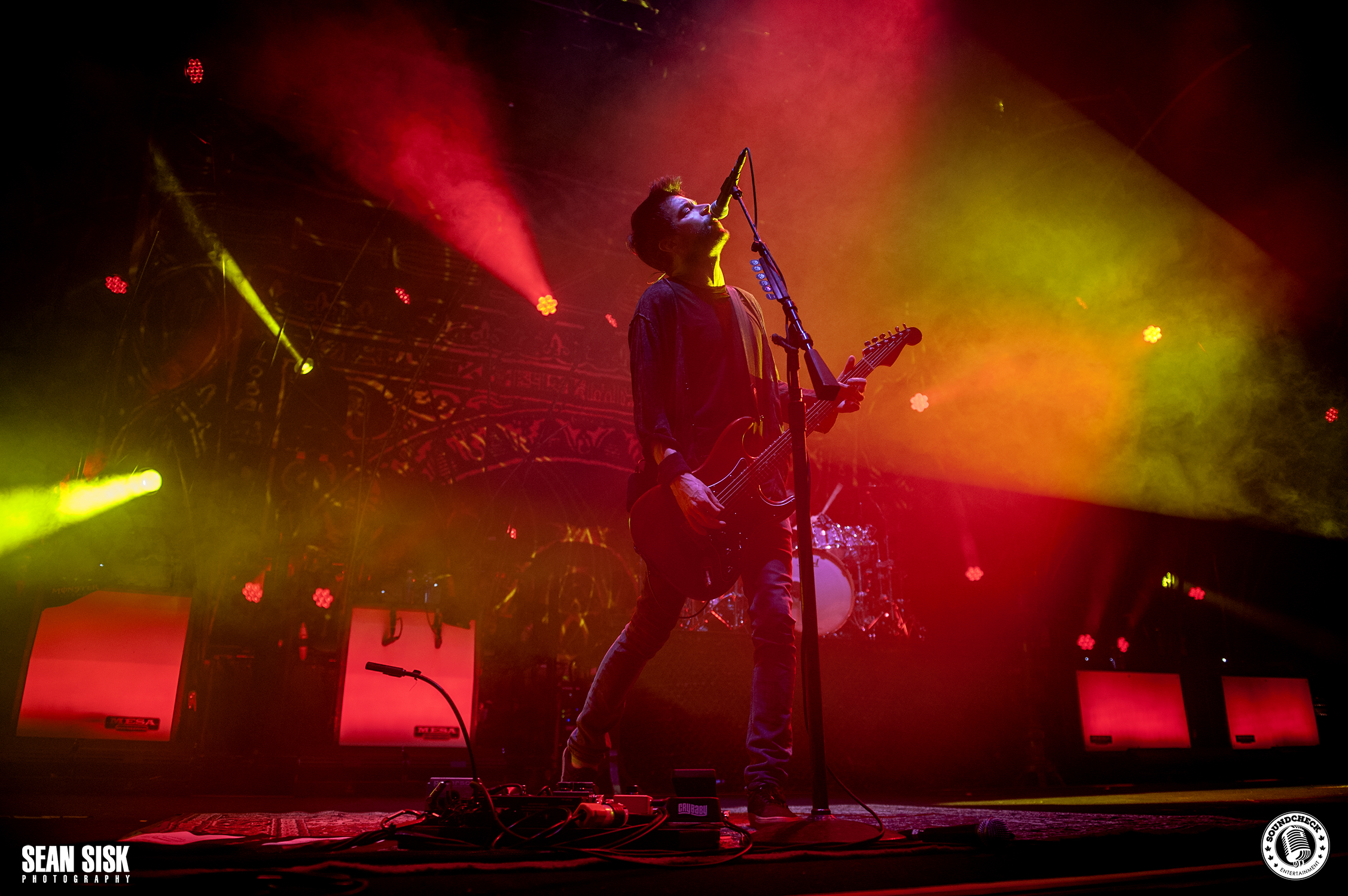 Pete Loeffler lead singer of Chevelle performs at TD Place in Ottawa photo by Sean Sisk