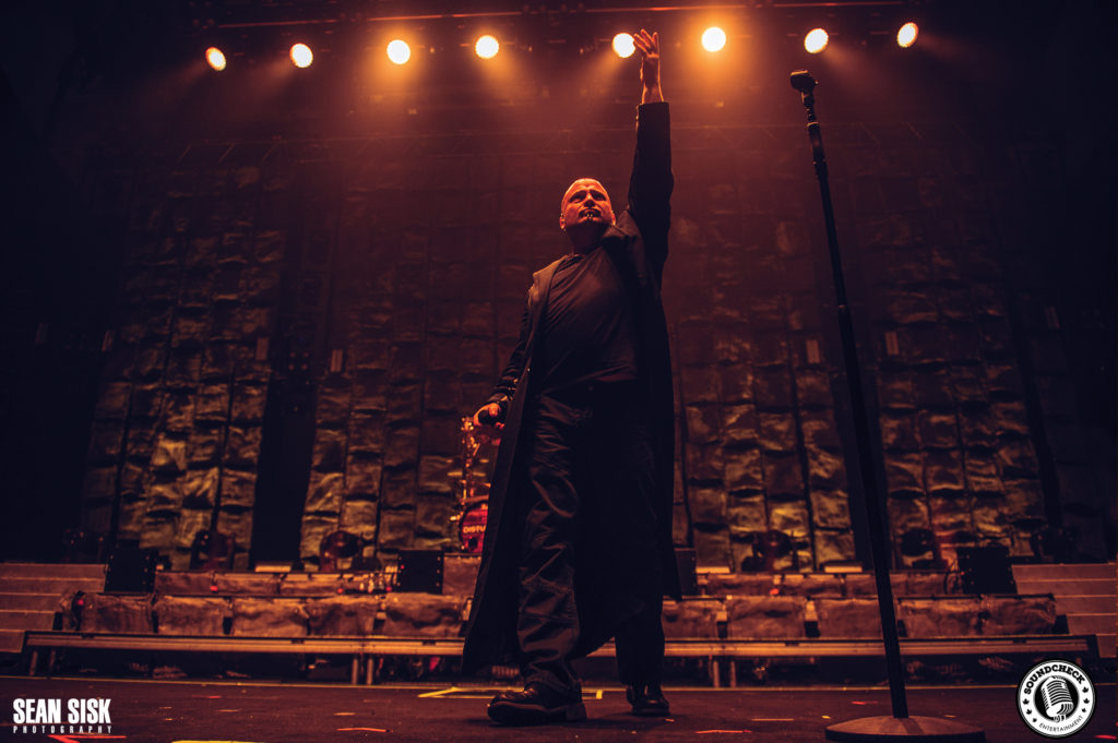 David Draiman of Disturbed performs at TD Place in Ottawa photo by Sean Sisk