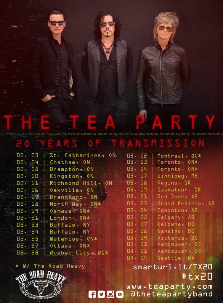 The Tea Party 20 Years of Transmission Tour #TX20