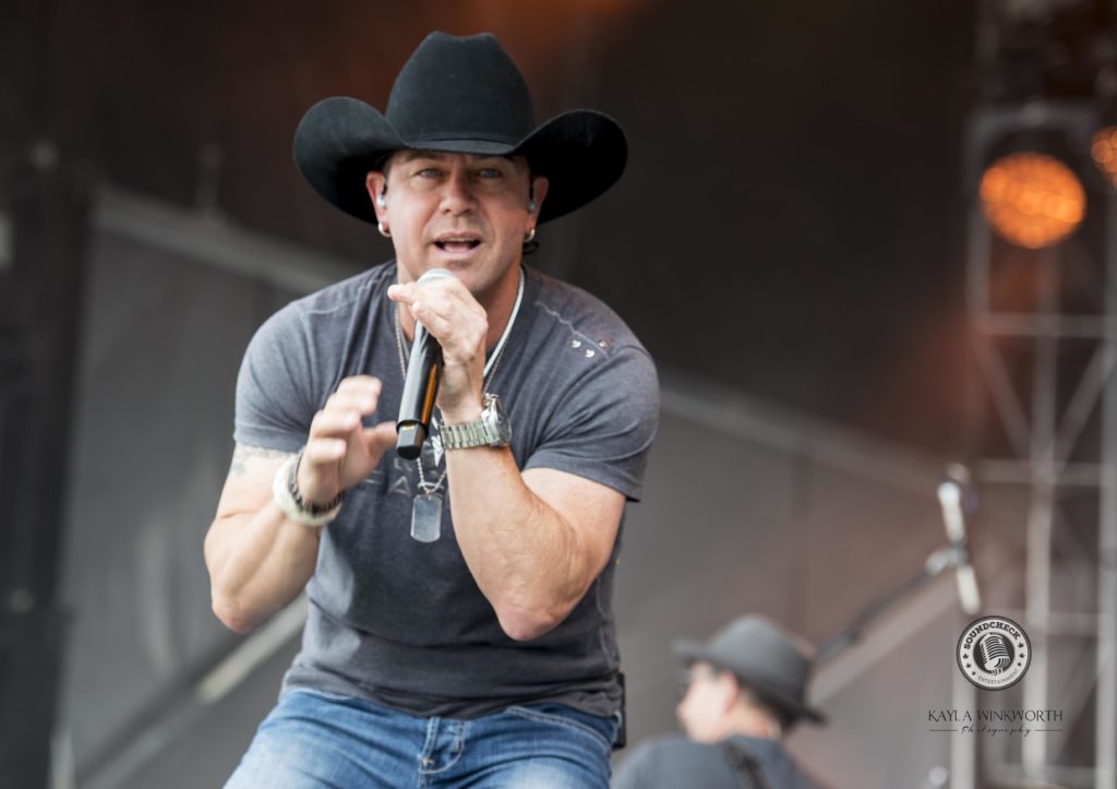 Aaron Pritchett performs at Trackside Music Festival in London ON