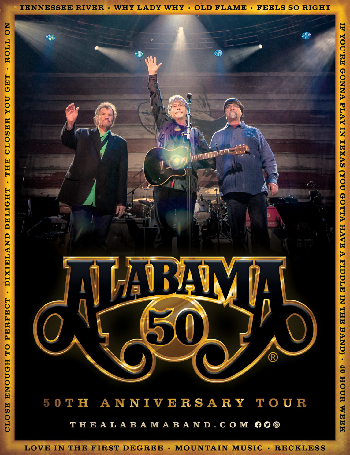 alabama band tour 2022 setlist